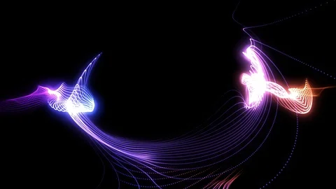 Abstract background, particle field. Video loop. Stock-Footage 94866201