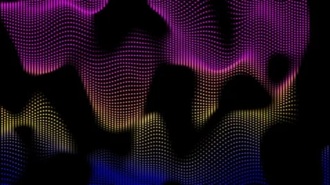 Abstract background, particle field. Video loop. Vídeo Stock 94866264