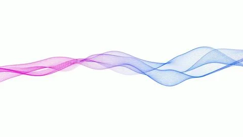 Abstract background particle line wave, Particle dot wave Illustrazione stock