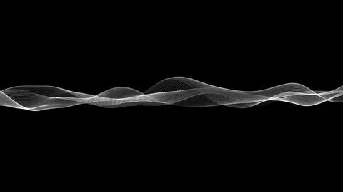 Abstract background particle line wave, Particle dot wave Stock Photos