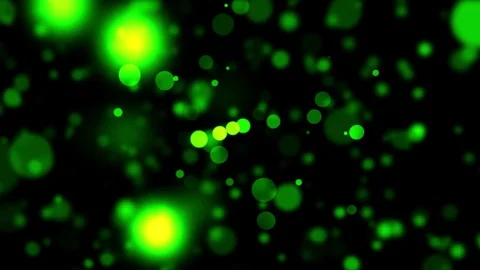 Abstract background particles green bokeh lights twinkle and shine blink on a Stock Footage 85246018