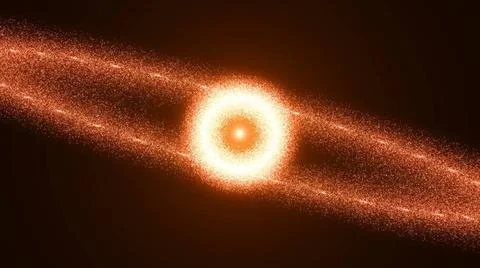 Abstract background with particles, Sphere and flares Abstract background ... Stock Photos