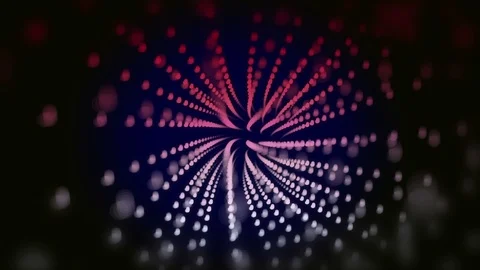 Abstract background with particles tunnel Stock Footage 88756440