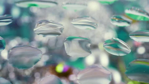 Abstract background in pastel gray-blue tones with glitter of crystals. Stock Footage 303610883