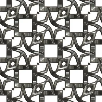Abstract background pattern 3d effect seamless background wallpaper metal ... 库存照片