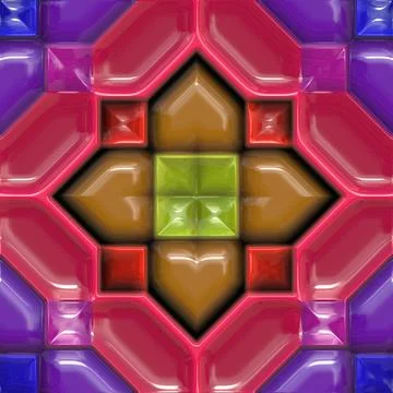 Abstract background pattern 3d effect seamless background wallpaper plasti... Stock Photos