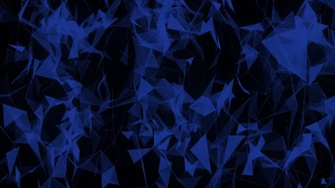 Abstract background pattern blue triangles motion4K 60Fps geometric colorful Stock Footage 128087866
