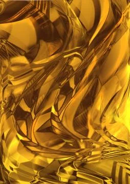 Abstract background with a pattern of chaotic golden brown shades Illustrazione stock