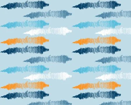 Abstract background pattern color brush stroke orange, white, blue. Stock Illustration