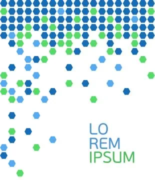 Abstract background pattern with colorful circle. Blue and green Stock Illustration