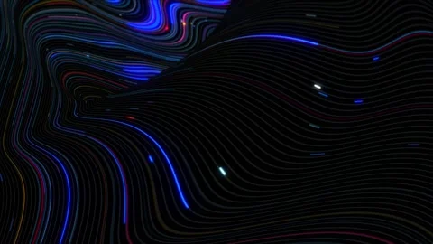 Abstract background pattern of colorful lighting lines. Stock Footage 158345200