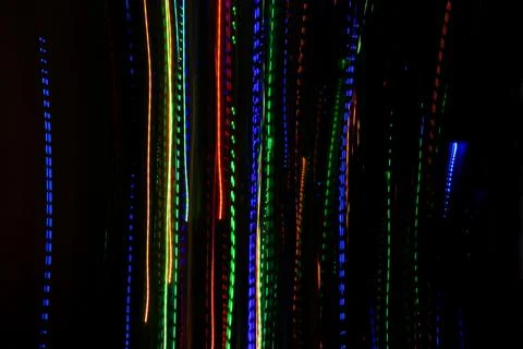 Abstract background with pattern from colorful traces of lights 写真素材