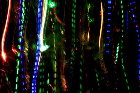 Abstract background with pattern from colorful traces of lights Stock Photos