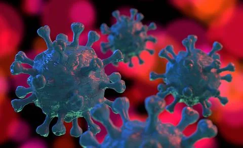 Abstract background pattern Coronavirus 2019-ncov flu particle infection. ... Stock Photos