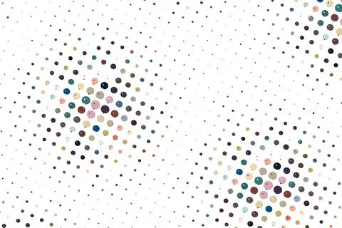 Abstract background pattern created with colorful circles of various sizes Stock Illustration