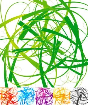 Abstract background, pattern with distorted random overlapping shapes. 5 vers Stockillustratie