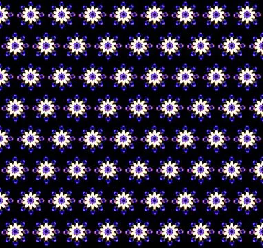 Abstract background pattern  flowers made from light bokeh Stock Illustration