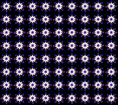 Abstract background pattern  flowers made from light bokeh Stock Illustration
