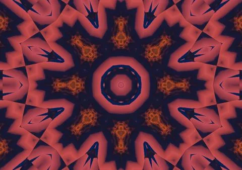 Abstract background pattern, kaleidoscope Illustration