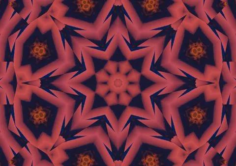 Abstract background pattern, kaleidoscope Stock Illustration