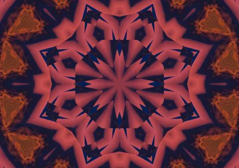 Abstract background pattern, kaleidoscope Stock Illustration