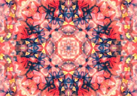 Abstract background pattern, kaleidoscope Stock Illustration