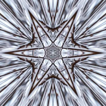 Abstract background of pattern of a kaleidoscope. white blck background fract Stock Illustration