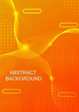 Abstract background pattern line parallel with blue ball glow Illustrazione stock