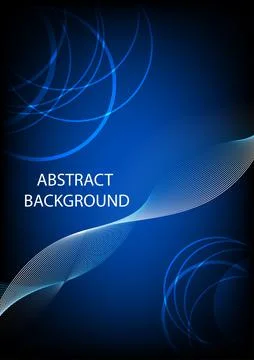 Abstract background pattern line parallel with blue ball glow blue style Illustrazione stock