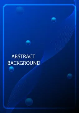 Abstract background pattern line parallel with blue ball glow blue style Illustrazione stock