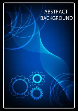 Abstract background pattern line parallel with cog Technology style vector il Illustrazione stock