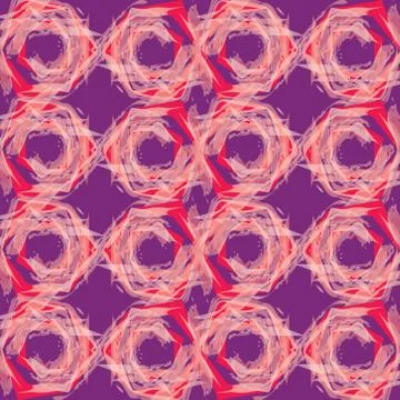 Abstract background pattern made with brush strokes forming geometric shapes. Stock Illustration