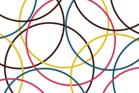 Abstract background pattern made with circle geometric shapes Stock Illustration