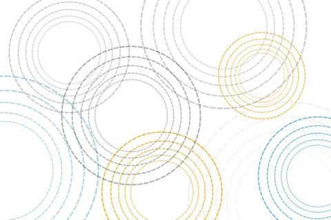 Abstract background pattern made with circle geometric shapes Illustrazione stock