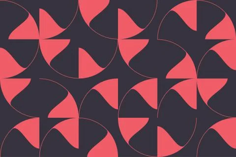 Abstract background pattern made with circular geometric shapes Stock Illustration