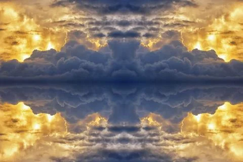 Abstract background pattern made from clouds Foto stock