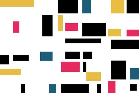 Abstract background pattern made with colorful geometric shapes (rectangles). Stock Illustration