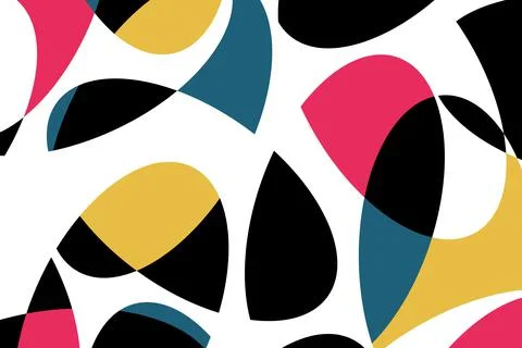 Abstract background pattern made with colorful circular geometric shapes. Stock Illustration