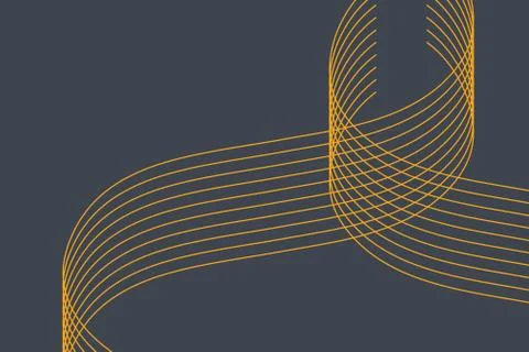 Abstract background pattern made with curvy thin lines Stock Illustration