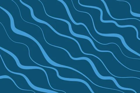 Abstract background pattern made with curvy lines in wave / water abstraction Stock Illustration