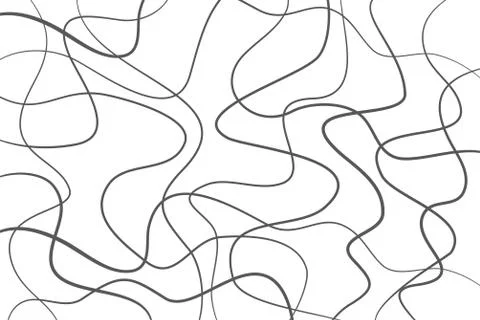 Abstract background pattern made with curvy lines in messy look. 스톡 일러스트