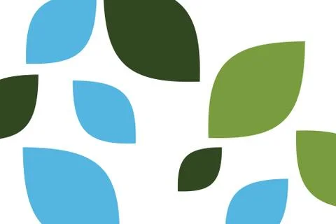 Abstract background pattern made with leaf like geometric shapes Illustrazione stock