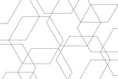 Abstract background pattern made with lines forming hexagon shapes. Stock Illustration