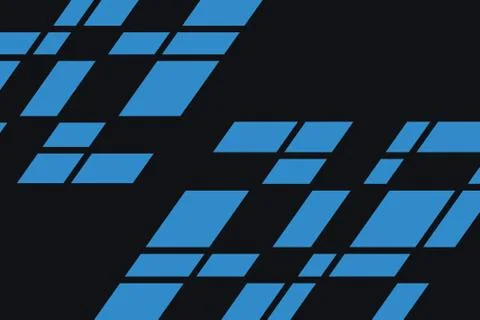 Abstract background pattern made with parallelogram shapes in blue color. Stock Illustration