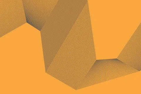 Abstract background pattern made with repeated lines forming geometric shapes Illustrazione stock