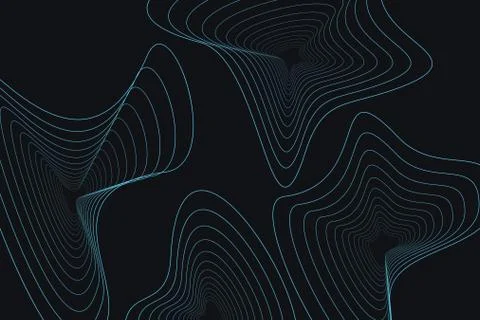 Abstract background pattern made with repetitive lines forming organic shapes Stock Illustration
