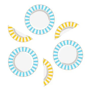 Abstract background pattern with pink and blue plates. Baby motifs patterns Stockillustratie