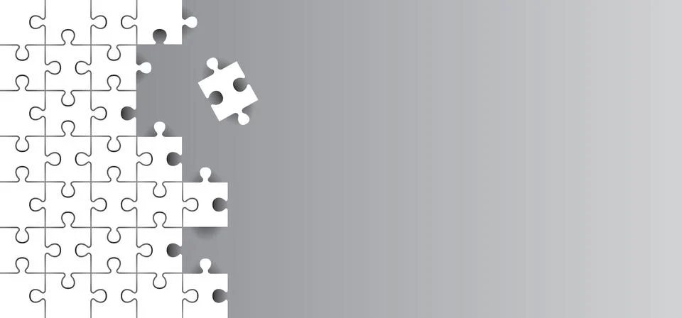 Abstract background pattern with puzzle pieces and empty space for design. .. 스톡 일러스트