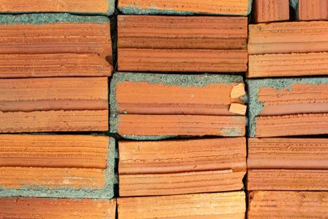 Abstract background pattern. Red brick pattern for wall background. Stock Photos