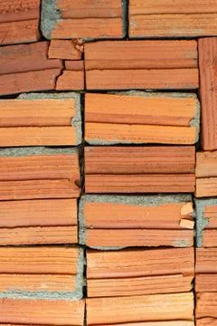 Abstract background pattern. Red brick pattern for wall background. 写真素材